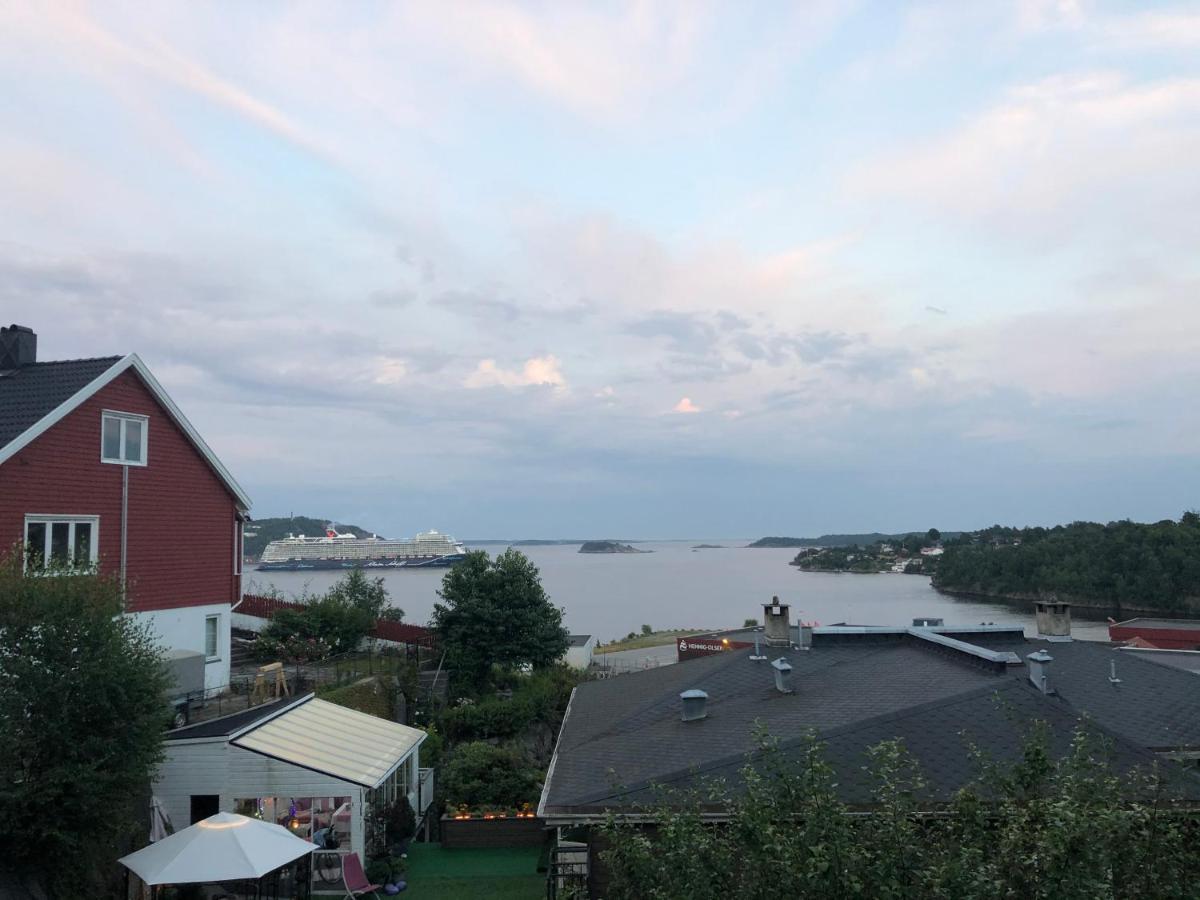Aid og Svein’ s sentrumsnære panorama hjem Leilighet Kristiansand Eksteriør bilde